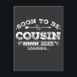 Binnenkort wordt Cousin 2025 geladen Briefkaart<br><div class="desc">Binnenkort te zijn neef 2025 Loading Gepromoveerd tot neef Funny Crew Grafisch ontwerp Gift Standaard Briefkaart Classic Collectie.</div>