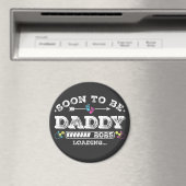 Binnenkort wordt Daddy 2025 Loading Circle Magneet (Insitu (Vaatwasser))