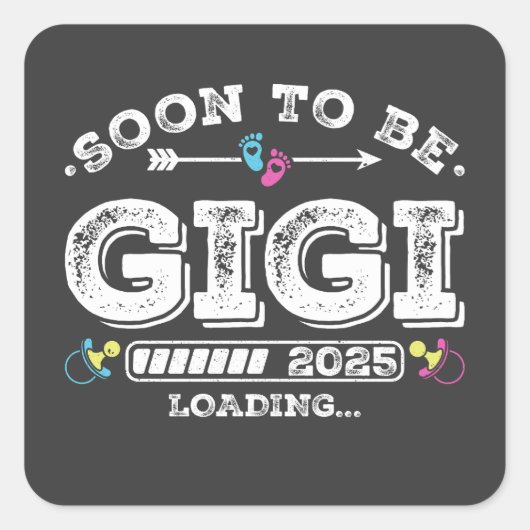 Binnenkort wordt Gigi 2025 geladen Vierkante Sticker (Voorkant)