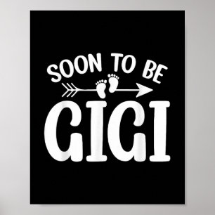 Binnenkort wordt Gigi Women Zwangerschapsaankondig Poster