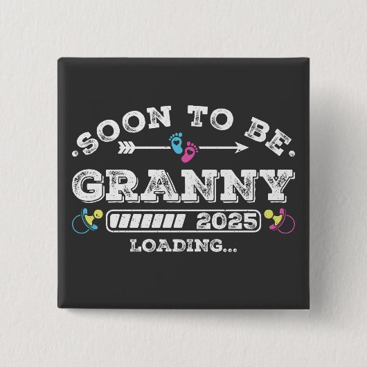 Binnenkort wordt Granny 2025 Loading Square Button (Voorkant)