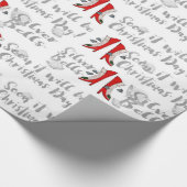 Binnenkort wordt het kerstdag! cadeaupapier (Hoek)