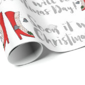 Binnenkort wordt het kerstdag! cadeaupapier (Rol Hoek)