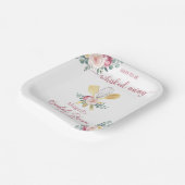 BINNENKORT WORDT HET VRIJGEZELLENFEEST WEGGEFLUIST PAPIEREN BORDJE (Gebogen)