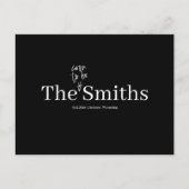 Binnenkort wordt Jouw naam bruiloft Save the Date Aankondigingskaart (Voorkant)