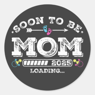 Binnenkort wordt mama 2025 ronde sticker