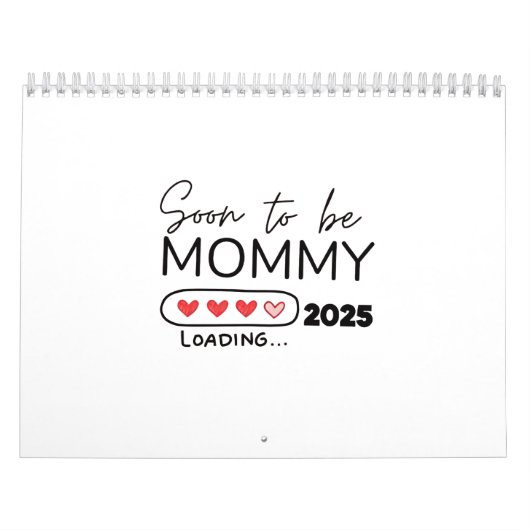 Binnenkort wordt mama 2025 Valentijnsdag zwangersc Kalender (Hoes)