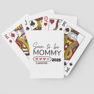 Binnenkort wordt mama 2025 Valentijnsdag zwangersc Pokerkaarten