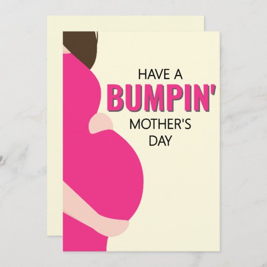 Binnenkort wordt mama Bumping Zwangerschap Moederd (Voorkant / Achterkant)