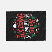 Binnenkort wordt Merry's verloofde kerstpaar Match Fleece Deken (Voorkant (Horizontaal))