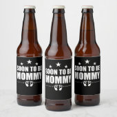 Binnenkort Wordt Moeder Zwangerschapsaankondiging Bier Etiket (Flessen)