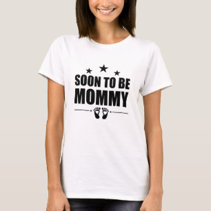 Binnenkort Wordt Moeder Zwangerschapsaankondiging T-shirt