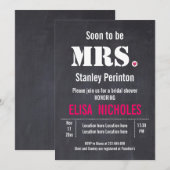 Binnenkort wordt Mrs typografie bruiloft vrijgezel Kaart (Voorkant / Achterkant)