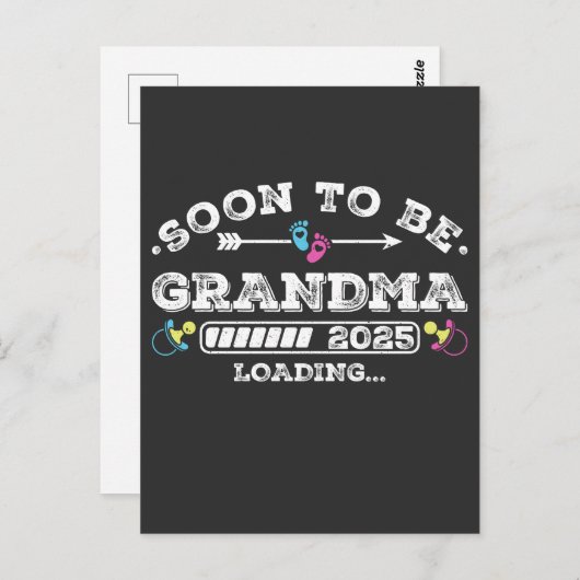 Binnenkort wordt oma 2025 Loading Briefkaart (Voorkant / Achterkant)