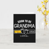 Binnenkort wordt oma 2026 Loading Zwangerschap aan Kaart (Gele Bloem)