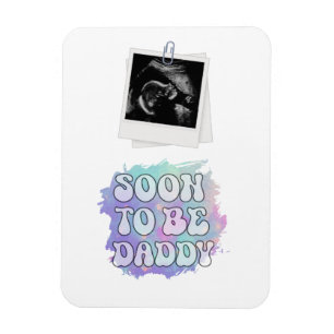 Binnenkort wordt papa grappig nieuw papa Shirt Magneet