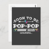 Binnenkort wordt Pop-Pop 2025 aan het laden Briefkaart (Voorkant / Achterkant)