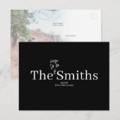 Binnenkort wordt Smiths Wedding Save the Date Aankondigingskaart (Voorkant / Achterkant)