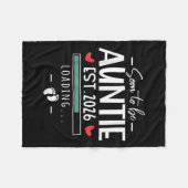 Binnenkort wordt tante EST 2026 - 1e Baby aankondi Fleece Deken (Voorkant (Horizontaal))