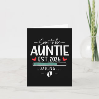Binnenkort wordt tante EST 2026 - 1e Baby aankondi Kaart