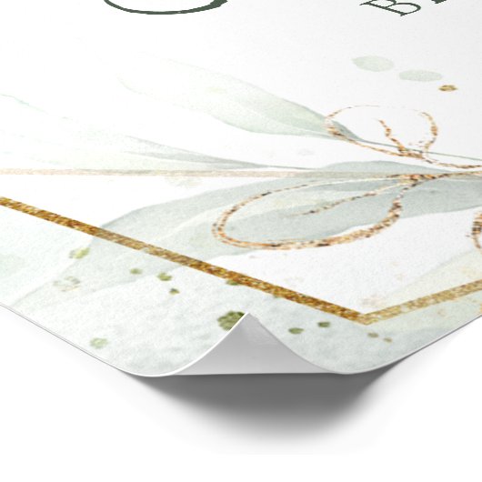 Binnenkort wordt Whisked Away Bloemen Vrijgezellen Poster (Hoek)