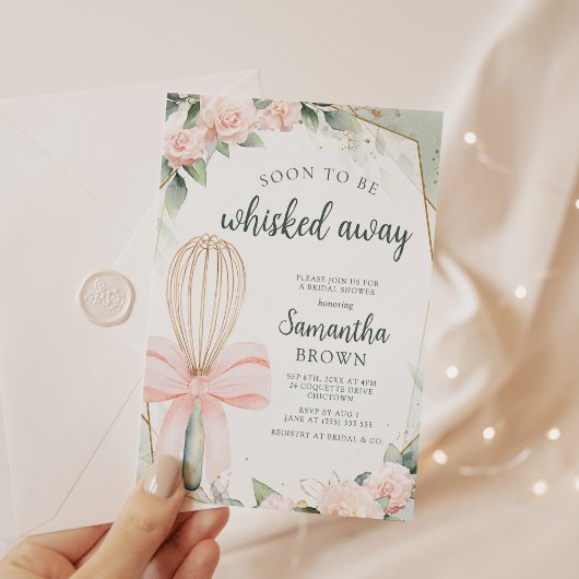 Binnenkort wordt Whisked Away Pink Floral Vrijgeze Kaart