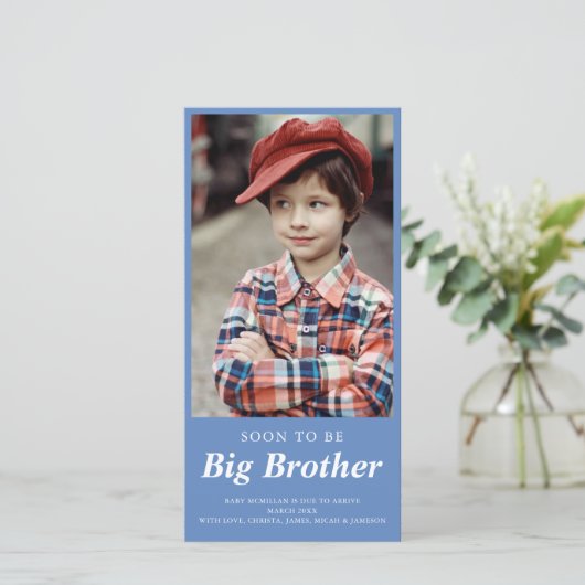 Binnenkort zal Big Brother's foto Zwangerschap zij Aankondiging (Staand voorkant)