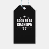 Binnenkort zal opa grootvader Zwangerschap Aankond Cadeaulabel (Voorkant)