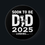 Binnenkort zal papa est 2025 nieuwe papa worden ronde button 7,6 cm<br><div class="desc">Binnenkort zal papa est 2025 nieuwe papa worden</div>