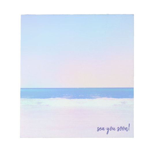 Binnenkort zee - notitieblok (Voorkant)