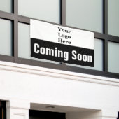 Binnenkort zwart-wit je Logo hier Spandoek (Buitenkant Gebouw)