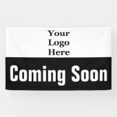 Binnenkort zwart-wit je Logo hier Spandoek (Horizontaal)