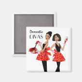 Binnenland Divas Magnet (Voorkant / Achterkant)