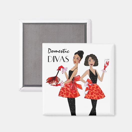 Binnenland Divas Magnet (Voorkant / Achterkant)