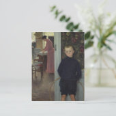 Binnenland met Vrouwen en een Kind Briefkaart (Staand voorkant)