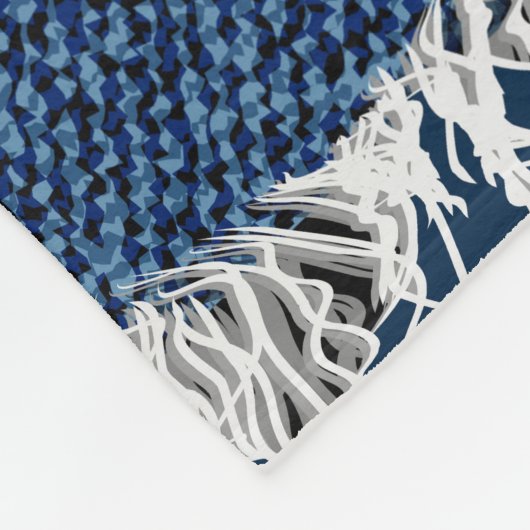 Binnenland Tabby- kitten Fleece Deken (Hoek)