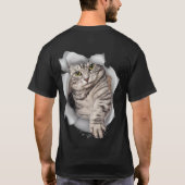 Binnenland Tabby- kitten T-shirt (Achterkant)
