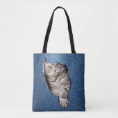 Binnenland Tabby- kitten Tote Bag (Voorkant)