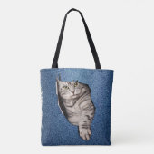 Binnenland Tabby- kitten Tote Bag (Achterkant)