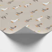 Binnenlands ganzen cadeaupapier (Hoek)