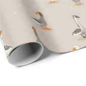 Binnenlands ganzen cadeaupapier (Rol Hoek)