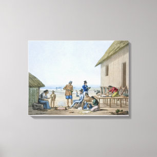 Binnenlandse beroepen, Agagna, Guam, Filipijnen, f Canvas Afdruk