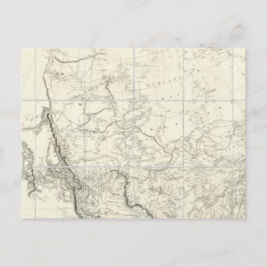 Binnenlandse delen van Noord-Amerika Briefkaart (Voorkant)