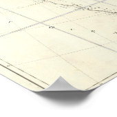 Binnenlandse delen van Noord-Amerika Poster (Hoek)