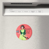 Binnenlandse Diva op het werk Afbeelding Magnet (Insitu (Vaatwasser))