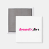 Binnenlandse diva (zwart) magneet (Voorkant / Achterkant)