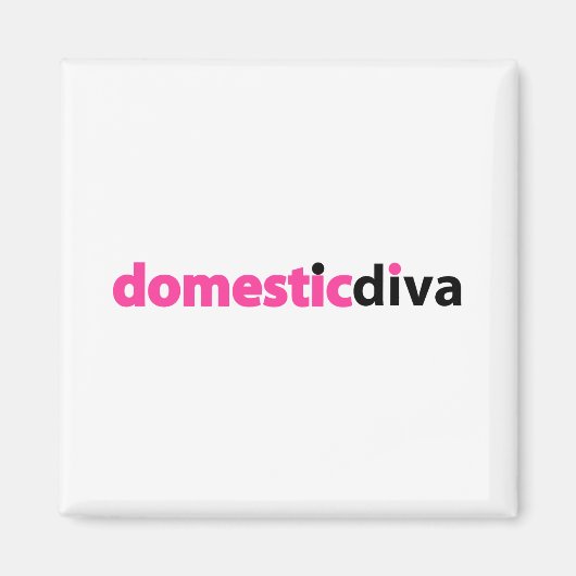 Binnenlandse diva (zwart) magneet (Voorkant)