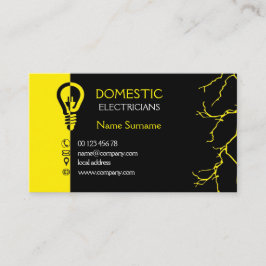 Binnenlandse elektriciens visitekaartje