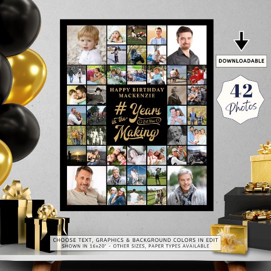 BINNENLANDSE Foto-Collage JAREN IN DE MAKING Foto Afdruk