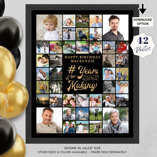 BINNENLANDSE Foto-Collage JAREN IN DE MAKING Poster